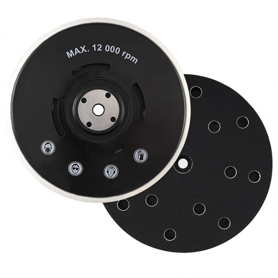 ΒΑΣΗ ΕΚΚΕΝΤΡΟΥ ΤΡΙΒΕΙΟΥ VELCRO SMIRDEX (15 ΤΡΥΠΕΣ) Φ150 ΑΥΤΟΚΙΝΗΤΟ - ΜΗΧΑΝΗ -ΣΚΑΦΟΣ