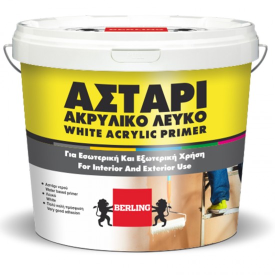 ΑΣΤΑΡΙ ΑΚΡΥΛΙΚΟΥ BERLING ACRYLIC PRIMER 0,75Lt ΣΠΙΤΙ & ΟΙΚΟΔΟΜΗ