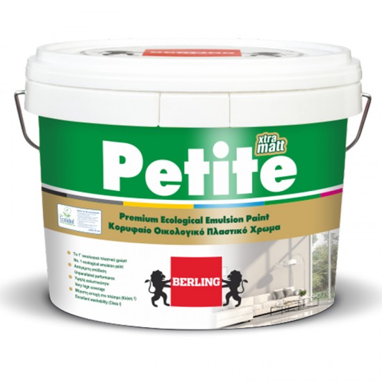 ΠΛΑΣΤΙΚΟ ΧΡΩΜΑ BERLING PETITE MATT (ΒΑΣΗ B) 9LT ΣΠΙΤΙ & ΟΙΚΟΔΟΜΗ