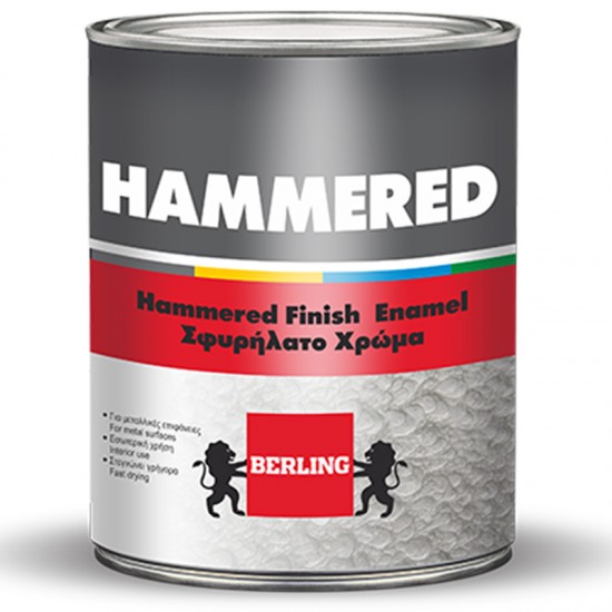 BERLING HAMMERED FINISH GREY 0.75LT FOR HOUSES & CONSTRUCTIONS
