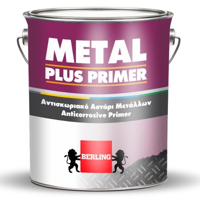 ΑΣΤΑΡΙ ΜΕΤΑΛΛΩΝ BERLING METAL PLUS PRIMER ΓΚΡΙ 10LT