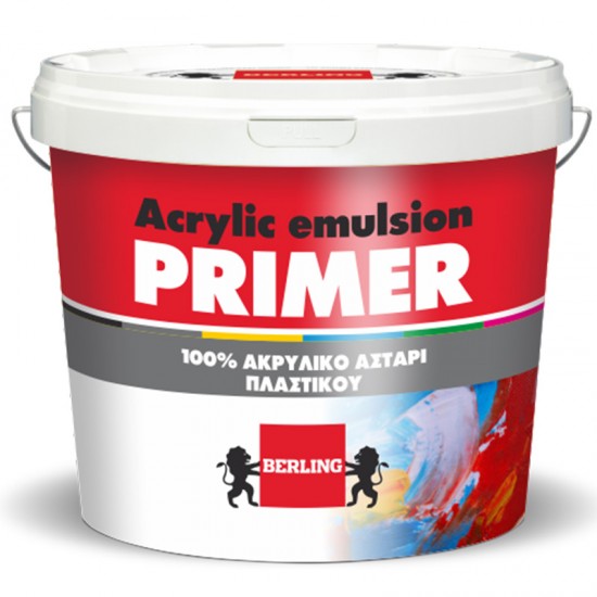 ΑΚΡΥΛΙΚΟ ΑΣΤΑΡΙ ΠΛΑΣΤΙΚΟΥ BERLING ACRYLIC EMULSION 0,75Lt ΣΠΙΤΙ & ΟΙΚΟΔΟΜΗ