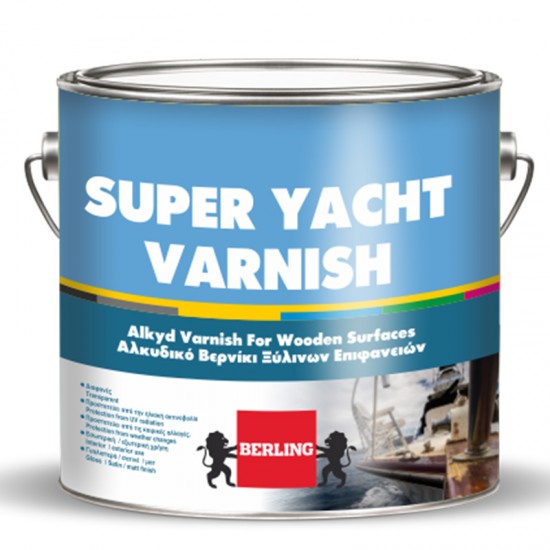 ΒΕΡΝΙΚΙ ΝΑΥΤΙΛΙΑΚΟ ΞΥΛΟΥ BERLING SUPER YACHT VARNISH ΜΑΤ 2.5LT ΑΥΤΟΚΙΝΗΤΟ - ΜΗΧΑΝΗ -ΣΚΑΦΟΣ