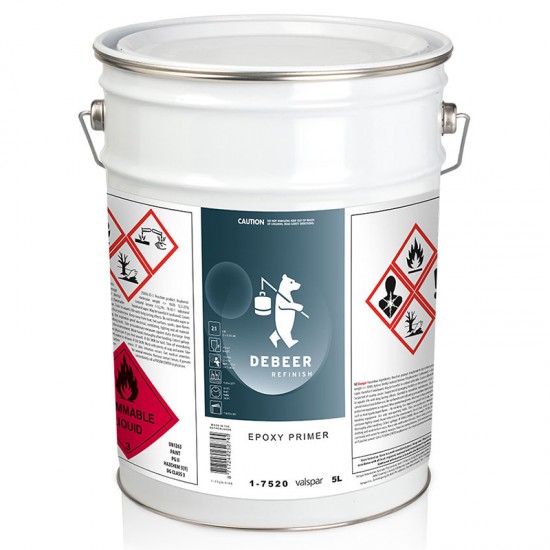 DEBEER 1-7520 ΕΠΟΞΙΚΟ ΓΚΡΙ 5Lt FOR CAR & BIKE