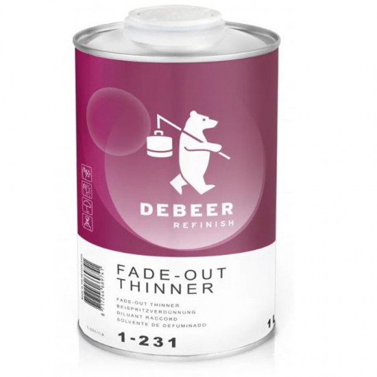 ΔΙΑΛΥΤΙΚΟ ΣΒΗΣΙΜΑΤΟΣ DEBEER 1-231 FADEOUT THINNER 1Lt FOR CAR & BIKE
