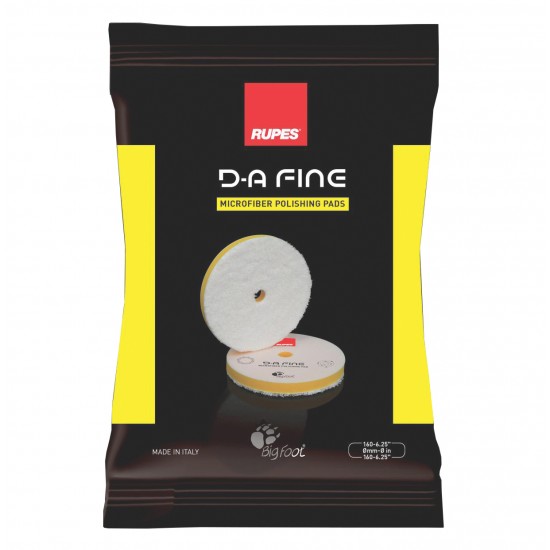 RUPES 9.MF160M ΣΦΟΥΓΓΑΡΙ ΜΕ ΜΙΚΡΟΪΝΕΣ DA FINE, HOOKIT, ΜΕΣΑΙΟ, 160MM (ΚΙΤΡΙΝΟ)