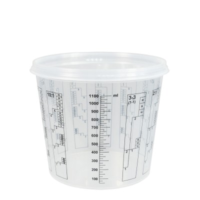 FinoPack FP-365 ΔΙΑΦΑΝΕΣ ΔΟΧΕΙΟ ΧΡΩΜΑΤΩΝ ΜΕ ΔΙΑΓΡΑΜΜΙΣΗ ΑΝΑΜΙΞΗΣ 231570 (365ML)