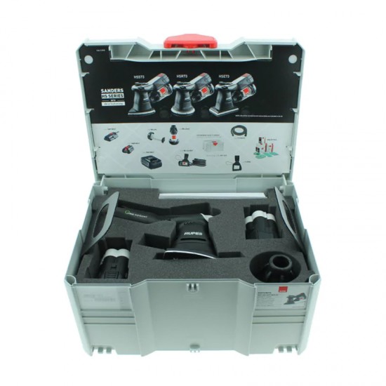 RUPES HSS73/BETA ΤΡΙΒΕΙΟ ΧΟΥΦΤΑΣ ΤΡΙΓΩΝΙΚΟ, ΜΠΑΤΑΡΙΑΣ (18V-2.5Ah) iBrid, Q-MAG ΜΕ ΑΠΟΡΡΟΦ. (