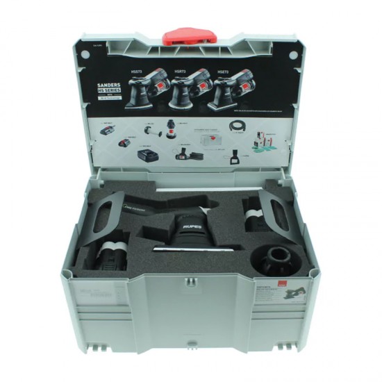 RUPES HSE73/BETA ΤΡΙΒΕΙΟ ΧΟΥΦΤΑΣ 80Χ130MM, ΜΠΑΤΑΡΙΑΣ (18V-2.5Ah) iBrid, Q-MAG ΜΕ ΑΠΟΡΡΟΦ. (