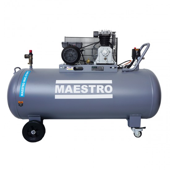 Maestro MAC-270PC_1PH AΕΡΟΣΥΜΠΙΕΣΤΗΣ ΜΕ ΙΜΑΝΤΑ 1/Φ - 270 LT - 4HP - 3.0KW - 10BAR