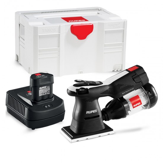 RUPES HSE73L_BLX ΤΡΙΒΕΙΟ ΧΟΥΦΤΑΣ 70Χ198MM, ΜΠΑΤΑΡΙΑΣ (18V-2.5Ah) iBrid, Q-MAG ΜΕ ΑΠΟΡΡΟΦ. (