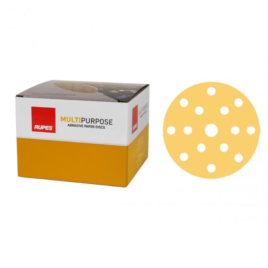 RUPES 9.45PD400 MULTIPURPOSE ΓΥΑΛΟΧΑΡΤΟ ΞΗΡΑΣ ΤΡΙΒΗΣ 15H, HOOKIT, 150MM, P400