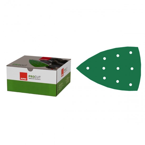 RUPES 9.45FA180 PROCUT DELTA ΤΡΙΓΩΝΙΚΟ ΓΥΑΛΟΧΑΡΤΟ ΦΙΛΜ ΓΙΑ LS, HOOKIT, 100MM x 150MM, P180