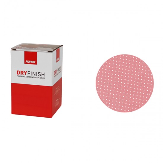 RUPES 9.45SE2000 DRYFINISH ΓΥΑΛΟΧΑΡΤΟ ΞΗΡΑΣ ΤΡΙΒΗΣ ΠΟΛΥΤ/ΠΟ HOOKIT, ΚΟΚΚΙΝΟΣ ΑΦΡΟΣ 7MM, 75MM, P2000