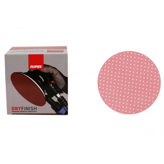 RUPES 9.45SC3000 DRYFINISH ΓΥΑΛΟΧΑΡΤΟ ΞΗΡΑΣ ΤΡΙΒΗΣ ΠΟΛΥΤ/ΠΟ HOOKIT, ΚΟΚΚΙΝΟΣ ΑΦΡΟΣ 7MM, 125MM, P3000