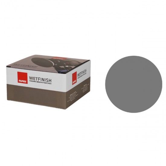 RUPES 9.45TC3000 WETFINISH ΓΥΑΛΟΧΑΡΤΟ ΥΓΡΑΣ ΤΡΙΒΗΣ HOOKIT, ΓΚΡΙ ΑΦΡΟΣ 3MM, 125MM, P3000