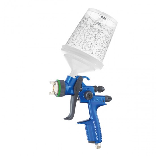 SATA 1093575 SATAjet 1500 B HVLP - ΠΙΣΤΟΛΙ ΒΑΦΗΣ ΑΝΩ ΔΟΧΕΙΟ, ΚΟΚΚΑΛΙΝΟ ΚΑΔΟ 600ML & ΑΝΤ. (ΜΠΕΚ 1.4)