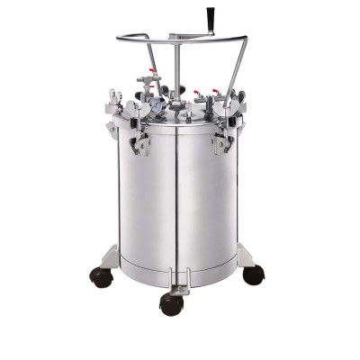 Maestro STB-20SS ΔΟΧΕΙΟ ΠΙΕΣΗΣ ΧΡΩΜΑΤΟΣ ΜΕ ΡΥΘΜΙΣΤΗ, 20LT - 16.4KG (SSTEEL-POLISHED)