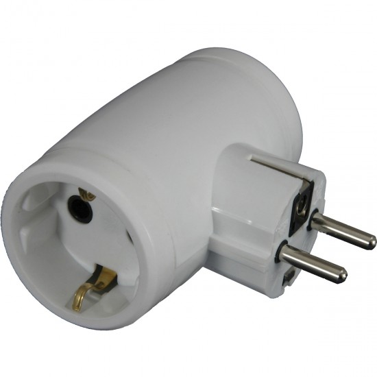 Maestro 50013 ΑΝΤΑΠΤΟΡΑΣ ΤΑΦ ΣΟΥΚΟ, 2 ΘΕΣΕΩΝ (ΛΕΥΚΟ)