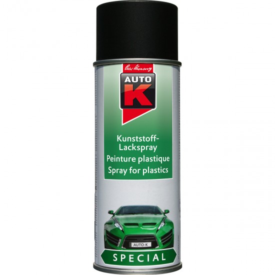 Kwasny Group AutoK 233097 SPRAY ΒΑΦΗΣ ΠΛΑΣΤΙΚΩΝ ΕΠΙΦΑΝΕΙΩΝ , ΜΑΥΡΟ - 400ML 
