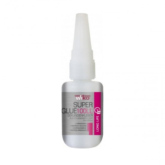 WIKO SG100LL.F50 ΚΥΑΝΟΑΚΡΥΛΛΙΚΟ ΓΕΝ. ΣΥΓΚΟΛΛΗΣΗΣ, ΜΑΚΡΑΣ ΖΩΗΣ, ΔΙΑΦΑΝΟ, <3 SEC (ΜΕΣΑΙΑΣ ΡΕΥΣΤΟΤΗΤΑΣ), 50M