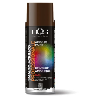 HQS 400HQS8016 SPRAY RAL 8016 , ΚΑΦΕ ΜΑΟΝΙ - 400ML