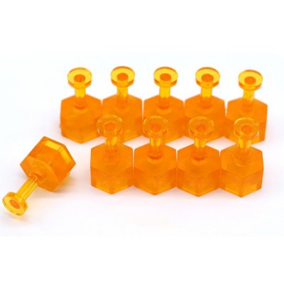 Maestro TAB-107Y ΣΕΤ 10 ΤΕΜΑΧΙΩΝ ΣΤΡΟΓΓΥΛΩΝ ΣΤΟΙΧΕΙΩΝ ΣΥΓΚΟΛΛΗΣΗΣ, 7MM (ΠΟΡΤΟΚΑΛΙ)