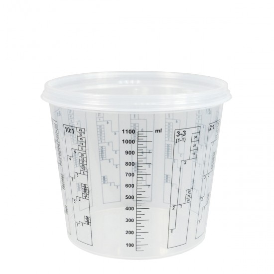 FinoPack FP-1560 ΔΙΑΦΑΝΕΣ ΔΟΧΕΙΟ ΧΡΩΜΑΤΩΝ ΜΕ ΔΙΑΓΡΑΜΜΙΣΗ ΑΝΑΜΙΞΗΣ 231572 (1560ML)