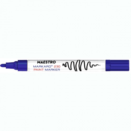 Maestro MARKARO230_BL PAINT MARKER ΜΑΡΚΑΔΟΡΟΣ ΑΝΕΞΙΤΗΛΟΣ ΜΕ ΜΠΙΛΙΑ, 2.3MM-3.0MM, ΜΠΛΕ