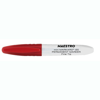 Maestro MARKARO120_RE MINI MARKER ΜΑΡΚΑΔΟΡΟΣ ΑΝΕΞΙΤΗΛΟΣ, 1.2MM, ΚΟΚΚΙΝΟΣ