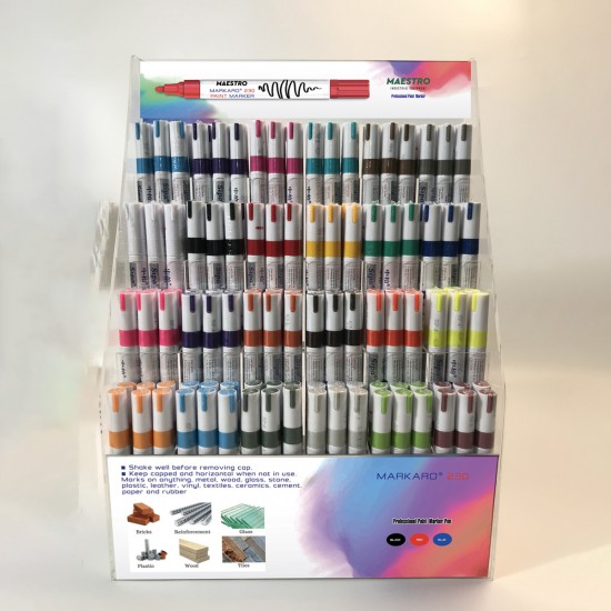 Maestro MDS-144 ΣΤΑΝΤ ΠΑΡΟΥΣΙΑΣΗΣ ΜΑΡΚΑΔΟΡΩΝ, ΠΛΑΣΤΙΚΟ, 144ΤΕΜ