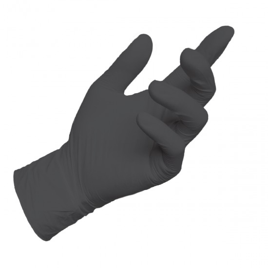 FINERGO FNG50-BK/M ΓΑΝΤΙΑ ΝΙΤΡΙΛΙΟΥ ΓΕΝΙΚΗΣ ΧΡΗΣΗΣ, ΜΑΥΡΟ, MEDIUM