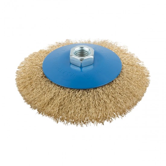 Maestro 34061-100 ΣΥΡΜΑΤΟΒΟΥΡΤΣΑ ΚΩΝΙΚΗ ΜΕ ΣΠΕΙΡΩΜΑ M14, ΜΠΛΕ (Φ100MM)