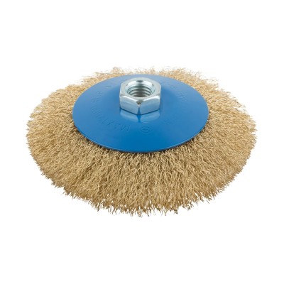 Maestro 34061-115 ΣΥΡΜΑΤΟΒΟΥΡΤΣΑ ΚΩΝΙΚΗ ΜΕ ΣΠΕΙΡΩΜΑ M14, ΜΠΛΕ (Φ115MM)