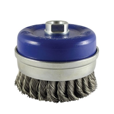 Maestro 34728-100 ΣΥΡΜΑΤΟΒΟΥΡΤΣΑ ΚΑΜΠΑΝΑ ΕΥΘΕΙΑ, ΜΕ ΣΤΡΙΦΤΗ ΙΝΑ (ΚΟΤΣΙΔΑ) ΣΠΕΙΡΩΜΑ M14, ΜΠΛΕ (Φ100MM)