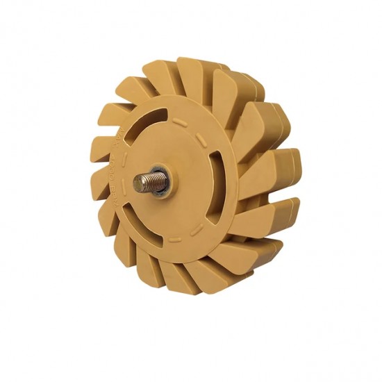 Maestro REP6 ΔΙΣΚΟΣ ΓΟΜΑ ΚΑΘΑΡΙΣΜΟΥ ΚΟΛΛΑΣ & ΥΠΟΛΕΙΜΜΑΤΩΝ ΜΕ ΠΤΕΡΥΓΙΑ Φ100MM x 20MM, 5/16 & ΑΞΟΝΑ 6MM