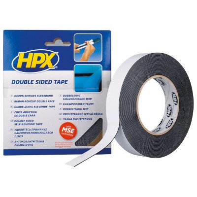 HPX ZC04 ΤΑΙΝΙΑ ΔΙΠΛΗΣ ΟΨΗΣ 12MM X 10 MT (ΜΑΥΡΗ)