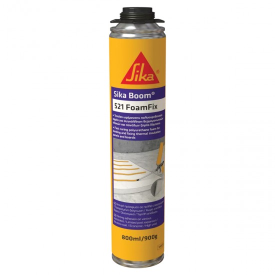 SIKA 592039 SIKABOOM®-521 FOAM FIX, ΔΙΟΓΚΟΥΜΕΝΟΣ ΠΟΛΥΟΥΡΕΘΑΝΙΚΟΣ ΑΦΡΟΣ , 800ML (ΥΠΟΛΕΥΚΟ-ΜΠΕΖ)