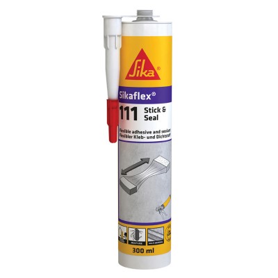 SIKA 586637 SIKAFLEX 111 STICK&SEAL, ΕΥΚΑΜΠΤΟ ΣΥΓΚΟΛΛΗΤΙΚΟ, 290 ML (ΜΑΥΡΟ)