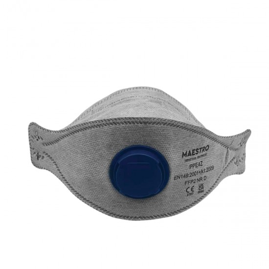 Maestro PPE4Z ΜΑΣΚΑ ΜΙΑΣ ΧΡΗΣΗΣ ΜΕ ΣΩΜΑ ΕΝΕΡΓΟΥ ΑΝΘΡΑΚΑ ΚΑΙ ΦΙΛΤΡΟ (FFP2) 