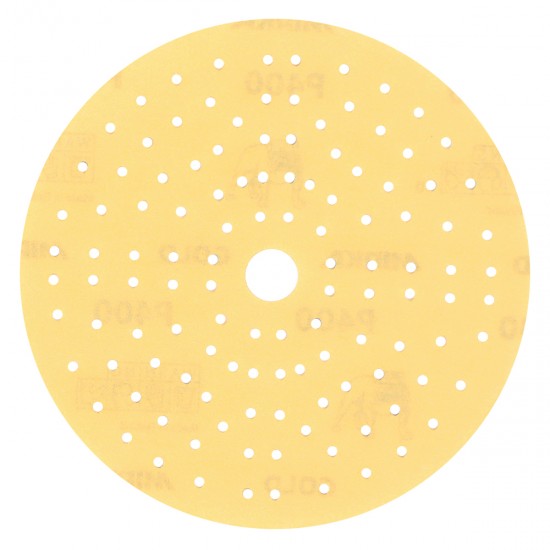 MIRKA 236CF09910 GOLD, ΓΥΑΛΟΧΑΡΤΟ 37ΤΡΥΠΟ HOOKIT 150MM, P100