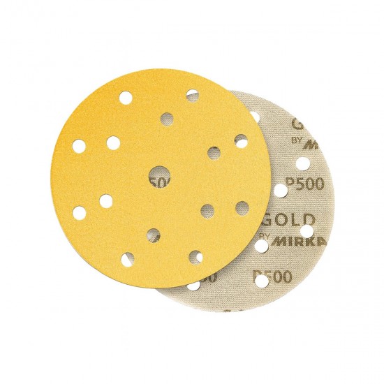 MIRKA 2371102032 GOLD SOFT, ΓΥΑΛΟΧΑΡΤΟ ΜΕ ΑΦΡΟ (PE) 15ΤΡΥΠΟ HOOKIT 150MM, P320