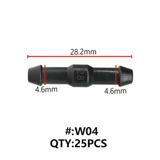 Maestro W04 ΣΥΝΔΕΣΜΟΣ ΑΠΛΟΣ ΕΥΘΥΣ ΓΙΑ ΛΑΣΤΙΧΟ Φ 4mm 