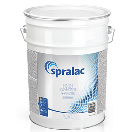 ΧΡΩΜΑ SPRALAC SP0190 HIG (High Opacity White) ΛΕΥΚΟ 20Lt ΑΥΤΟΚΙΝΗΤΟ - ΜΗΧΑΝΗ -ΣΚΑΦΟΣ